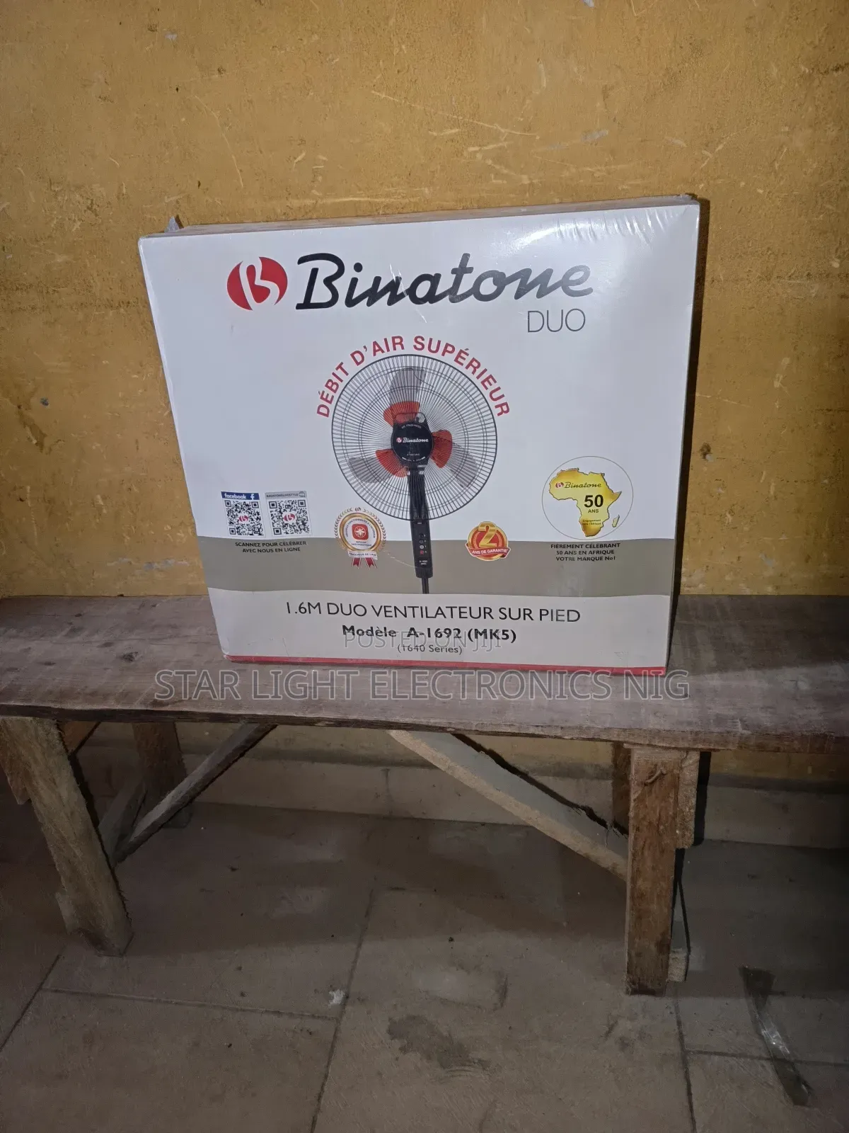 6 Blades Standing Fan