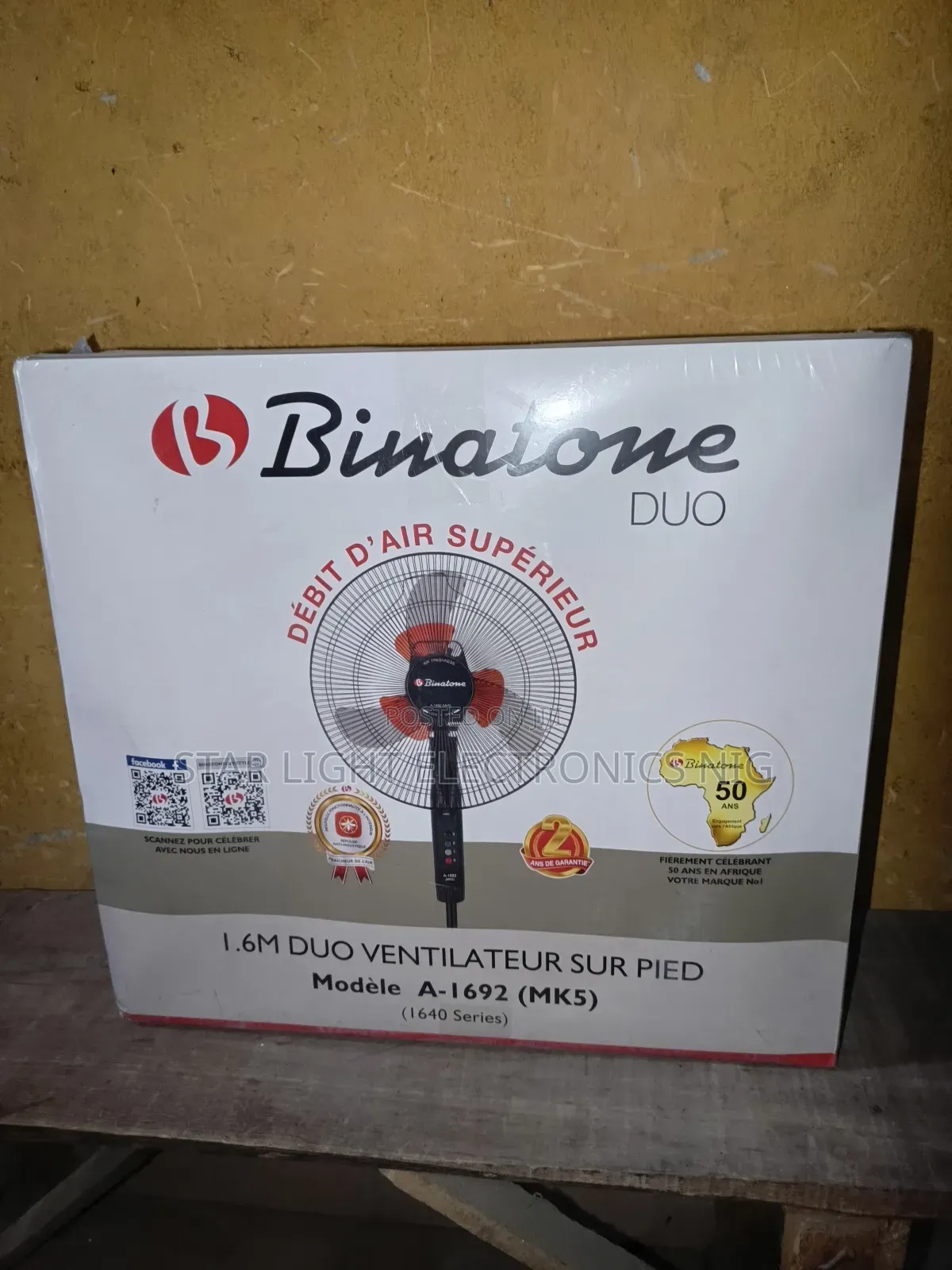 6 Blades Standing Fan