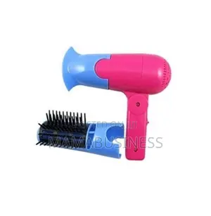 Multi-Function Mini Hair Dryer With Roller - 2-in-1