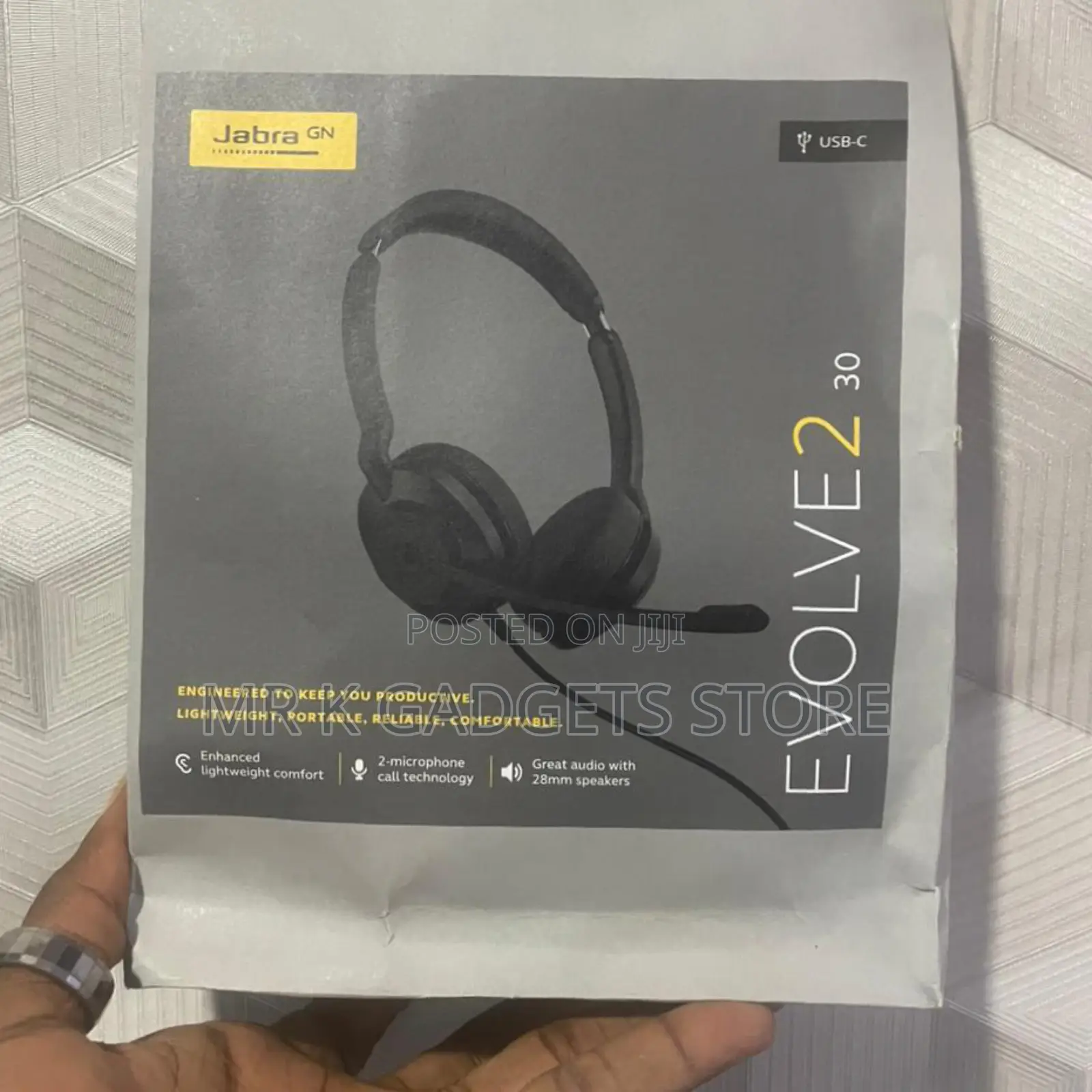 Jabra Evolve2 30 Wired Stereo Headset USB-A