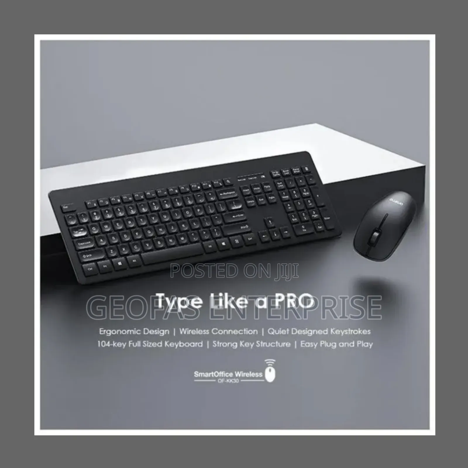 Oraimo Smartoffice Wireless Typing Keyboard With Free Mouse