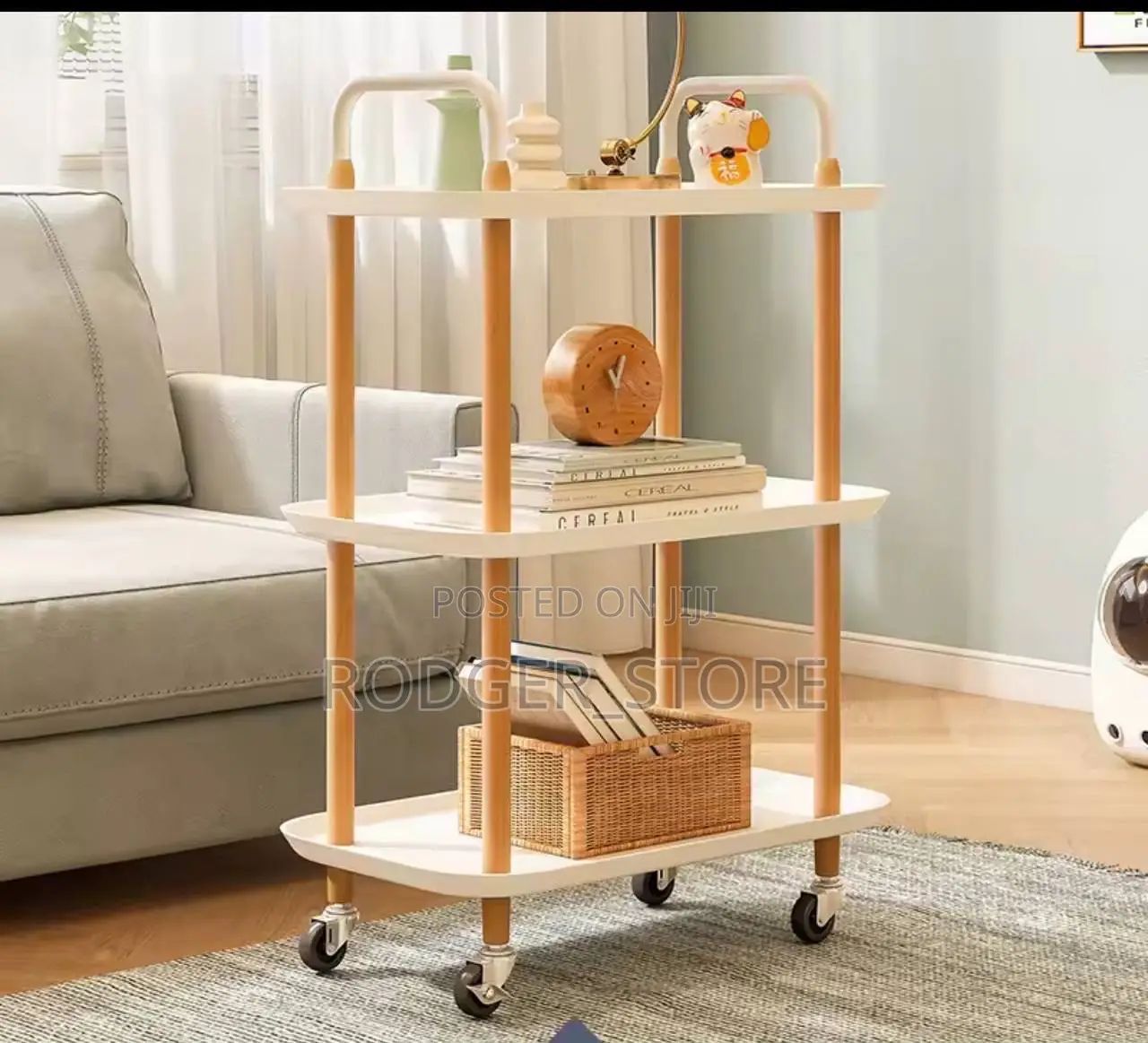 3 Layers Kitchen Square Cart Simple Multi-Function Simple
