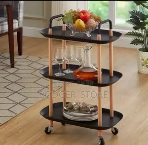 3 Layers Kitchen Square Cart Simple Multi-Function Simple