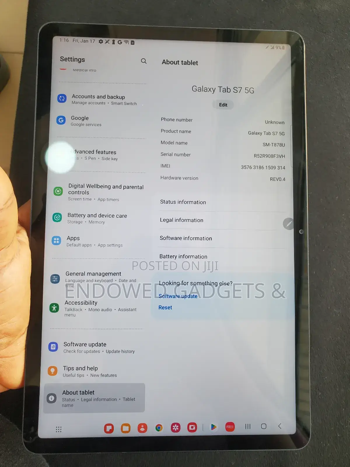 Samsung Galaxy Tab S7 FE 64 GB Gray