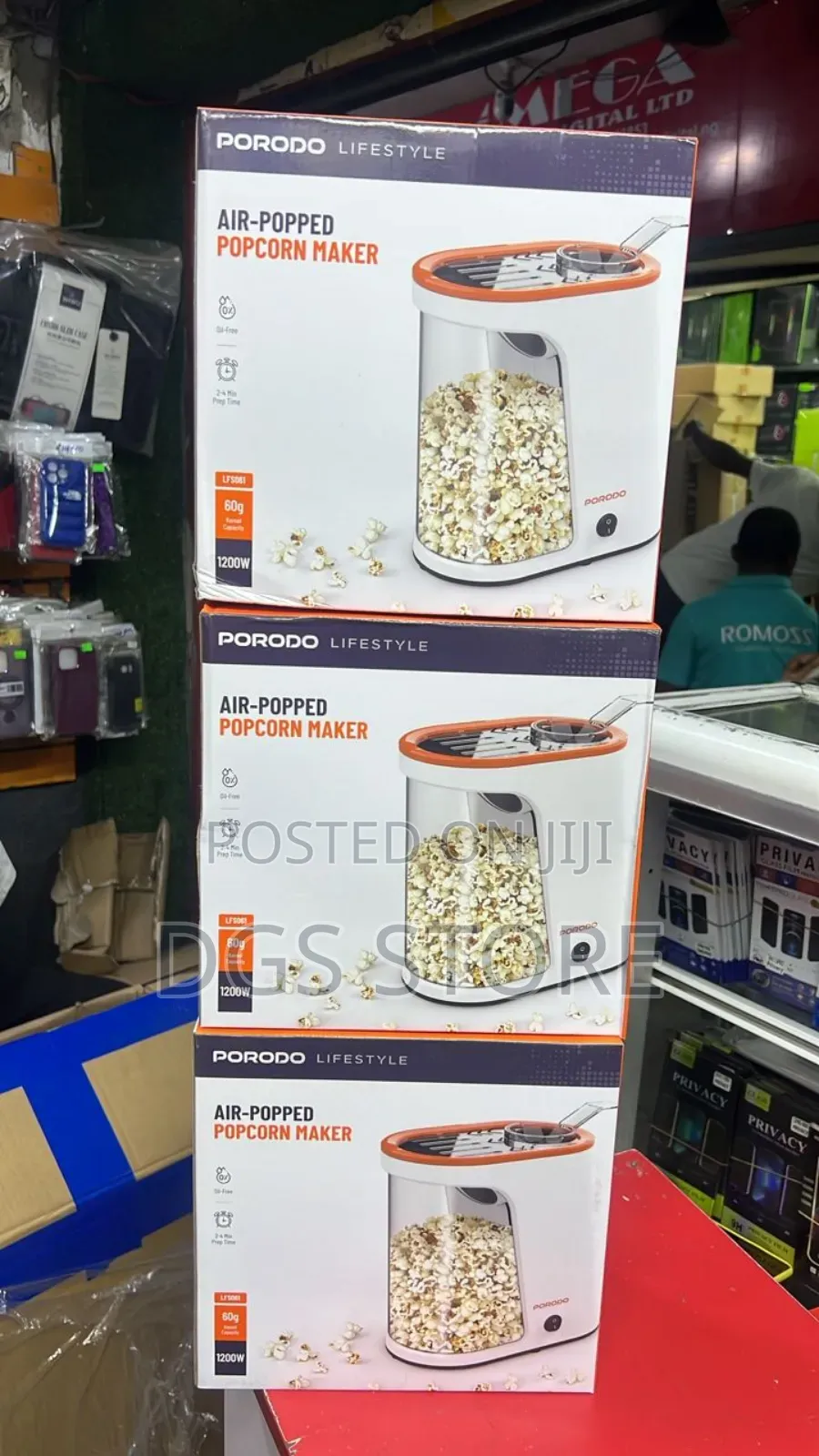Porodo Air Popped Popcorn Maker