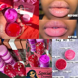 Super Effective Pink Lip Cream X Lip Scrub