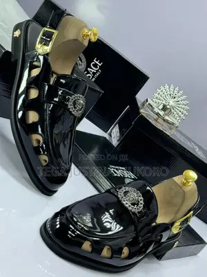 Photo - Versace Glossy Men's Sandals