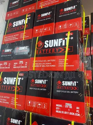 130ah/12v Sunfit High Quality Deep Cell Gel Battery
