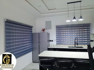 Grey Colour Day and Night Window Blinds
