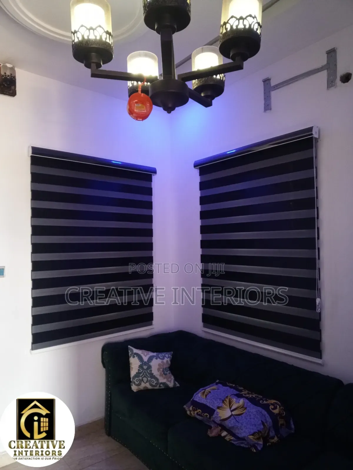 Plain Black Day Nd ₦Ight Window Blinds