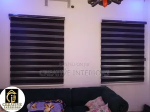 Plain Black Day Nd ₦Ight Window Blinds