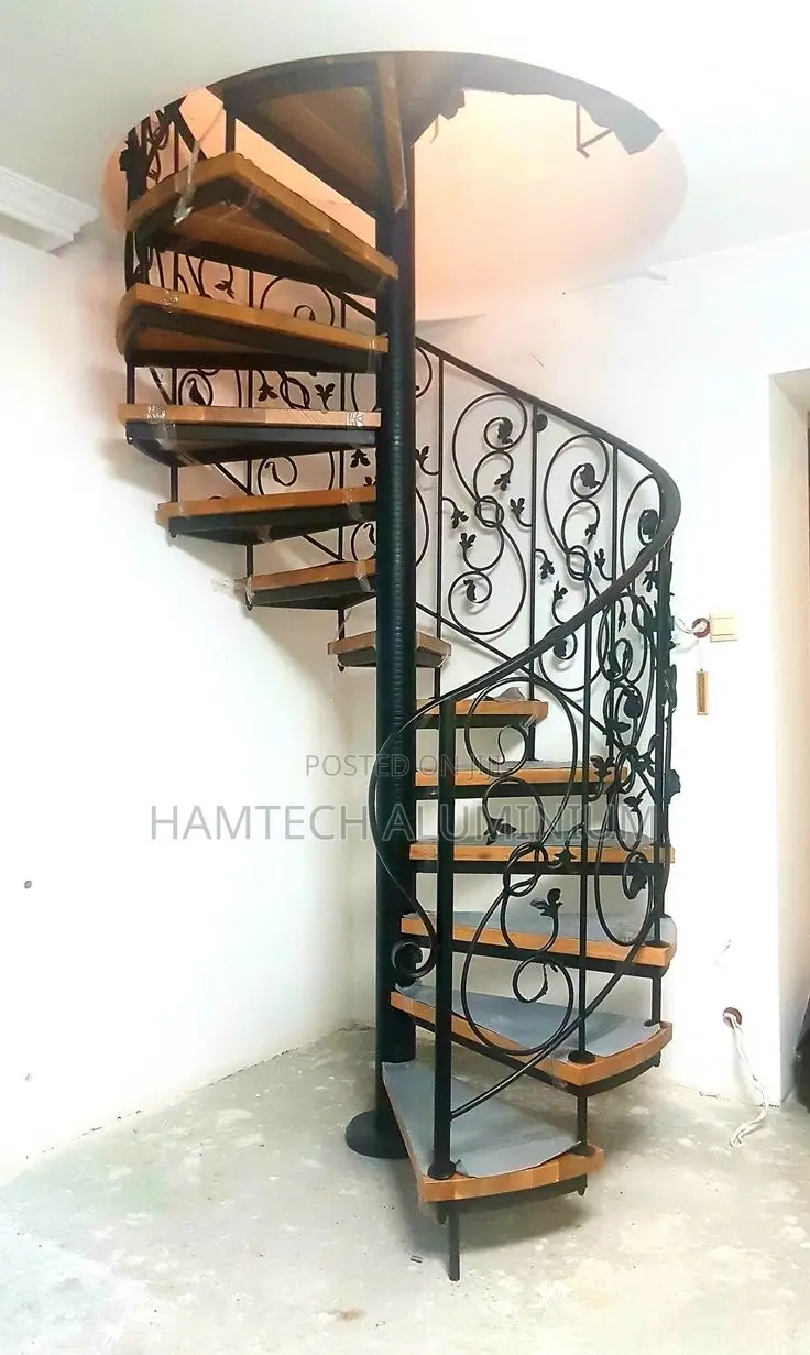 Spiral Wrought Iron Steps