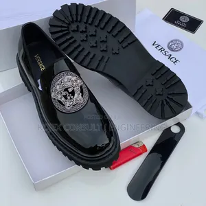 Versace Laced Flats Shoes