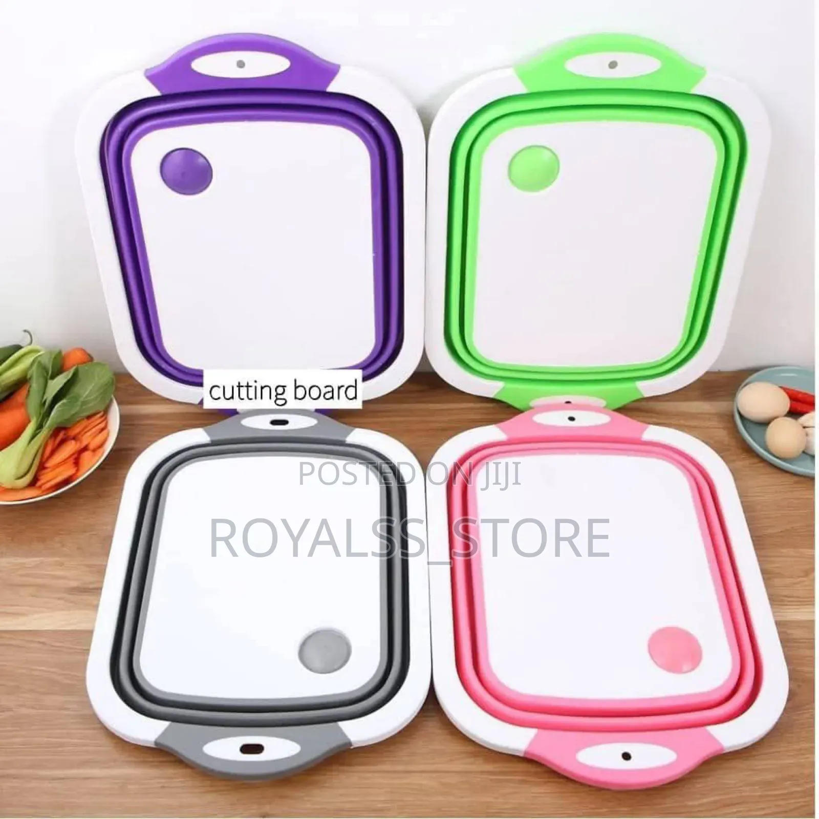 Multifunction Collapsible Chopping Board – Foldable Kitchen Basket