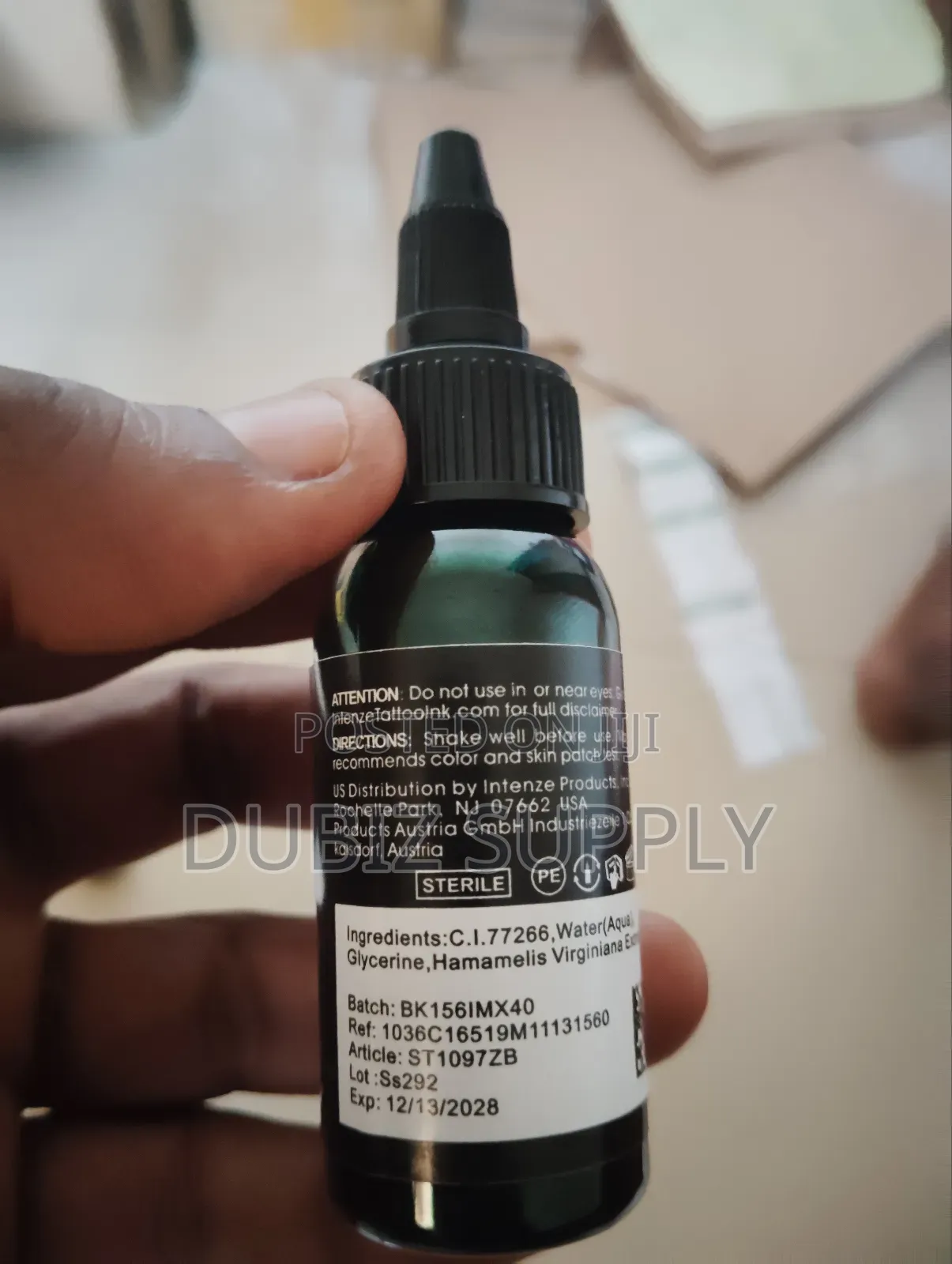 Zuper Black Tattoo Ink