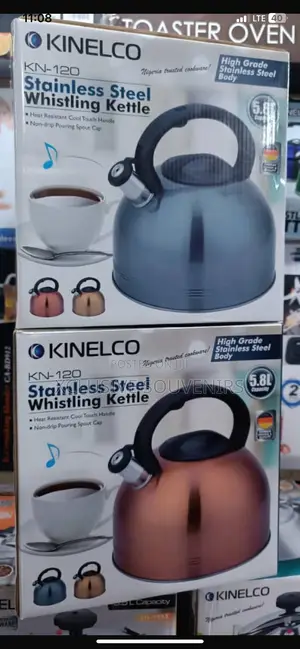 Kinelco Kn-120 Stainless Steel Whistling Kettle