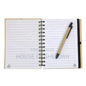 A6 Bamboo Notepad With Pen