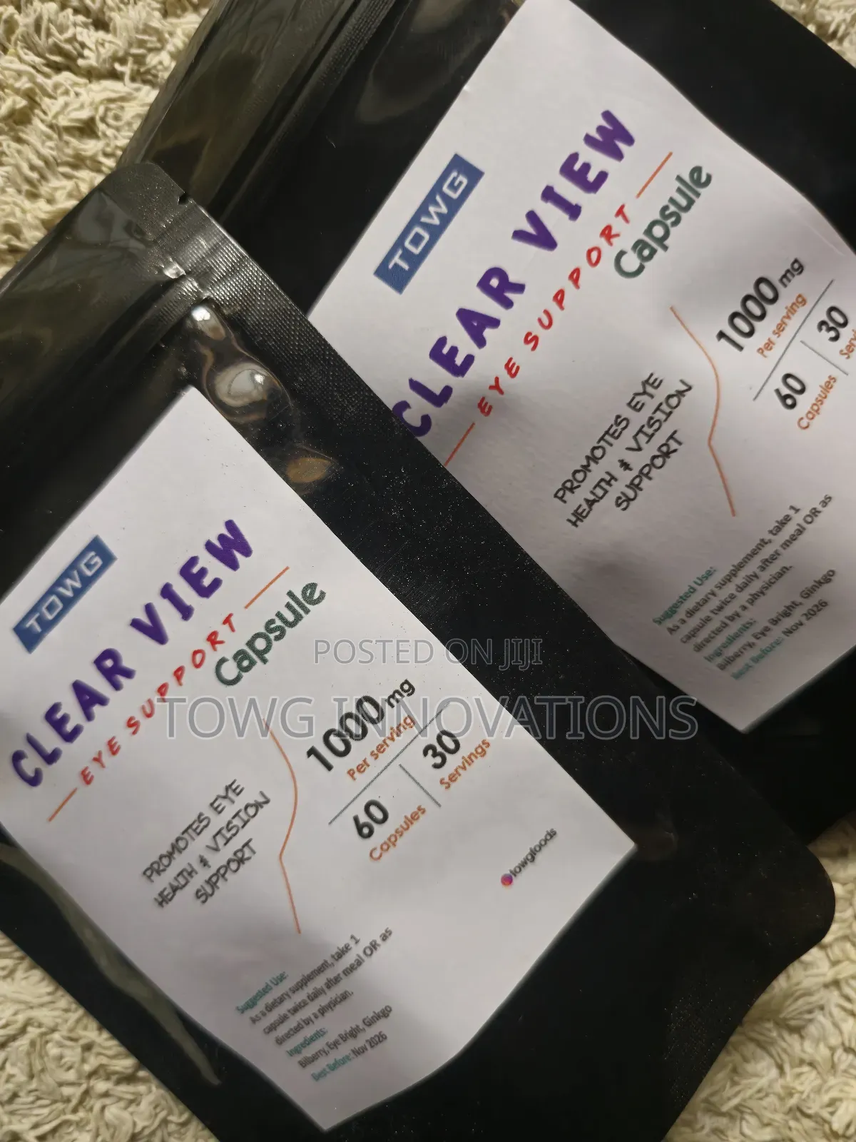 Towg Clear View 60 Capsules - Eye Support