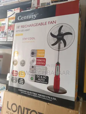 Photo - Wondaful Century 18” Rechargeable Fan With 5 Blades-frc 45-E