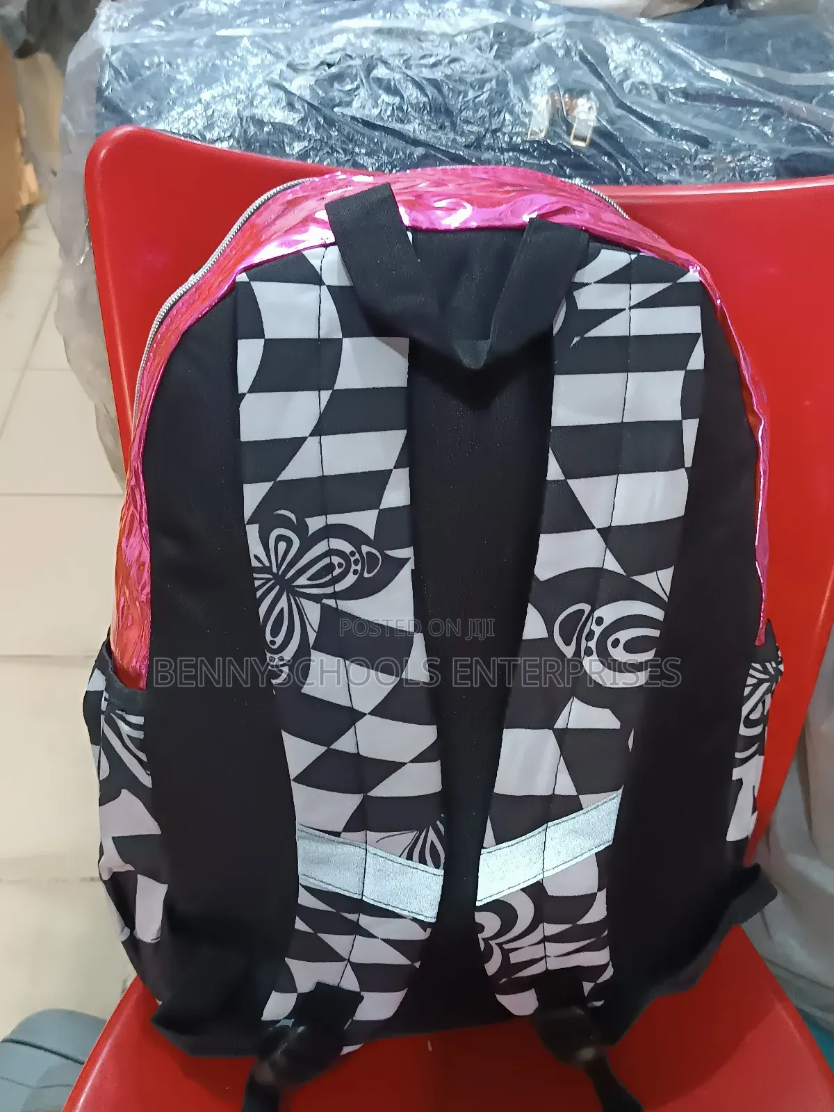 Multicoloured Stock School Bag and Backpack