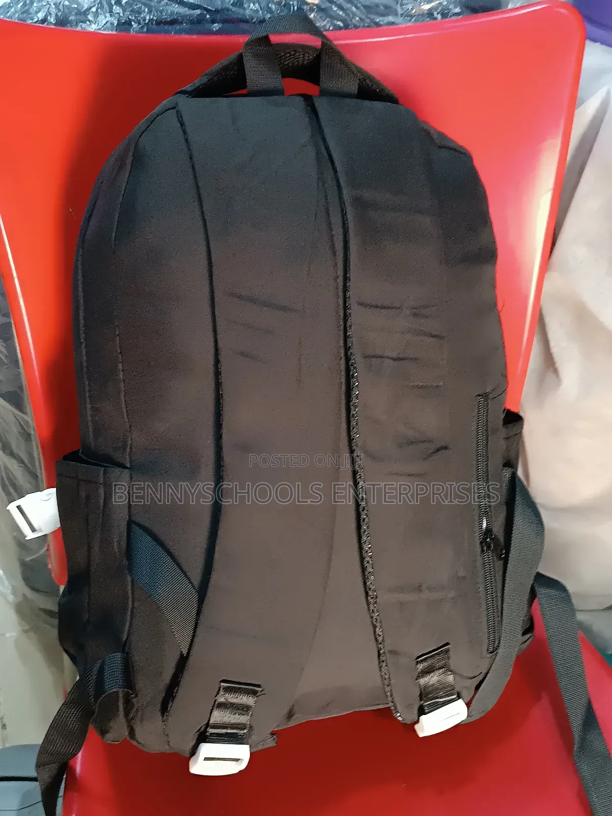 Black Very Light Stock School Bag and Backpack