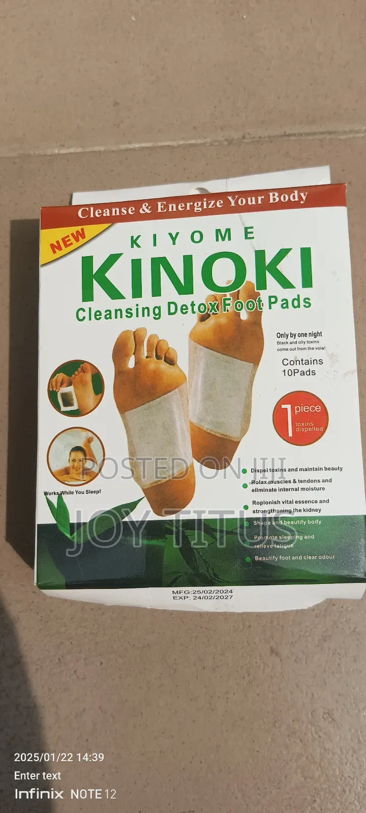 Kinoki Cleansing Detox Footpads