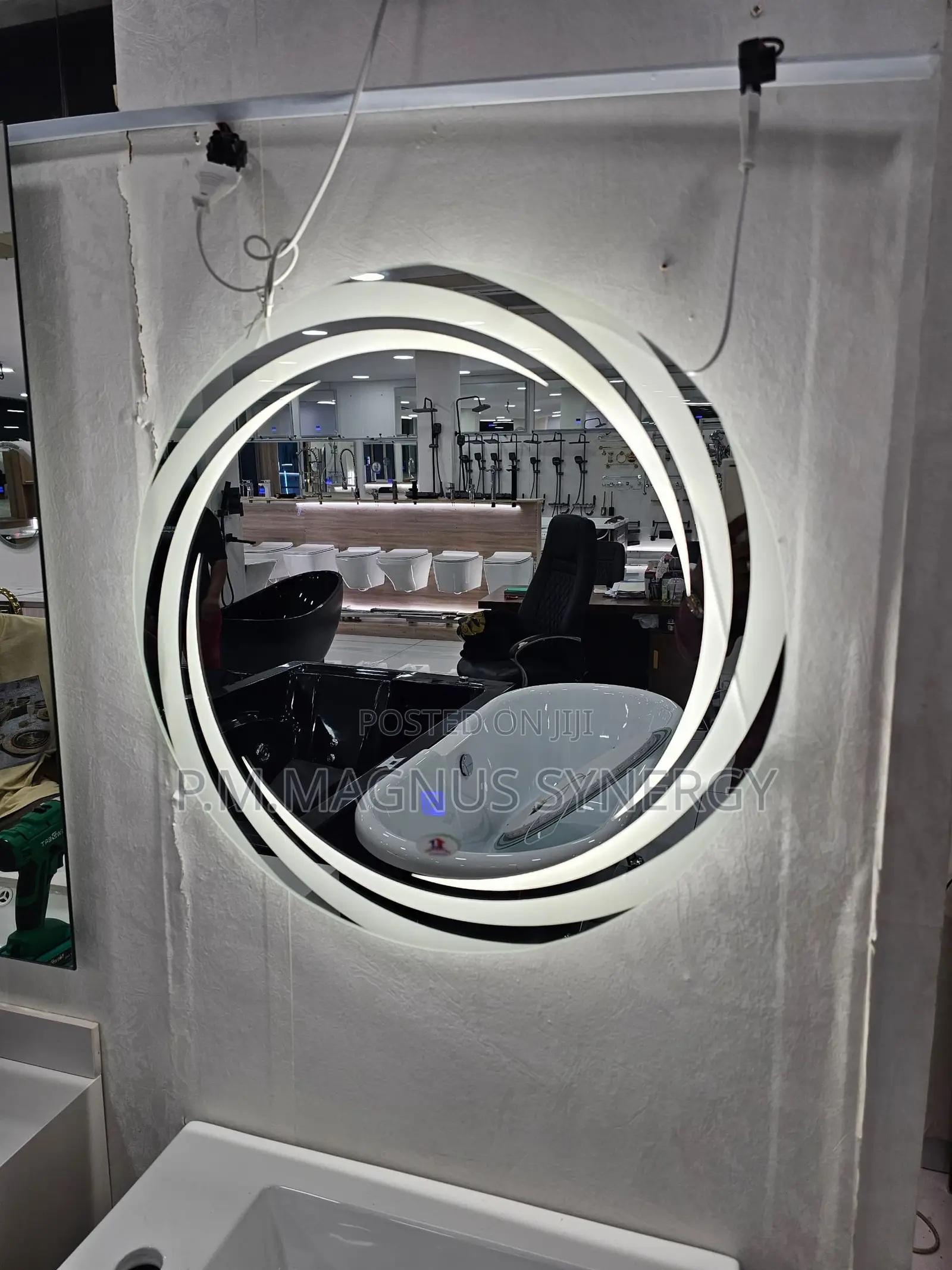 England Standard Round Mirror.
