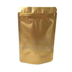 Gold 8x13cm Gold Aluminum Foil Pouch