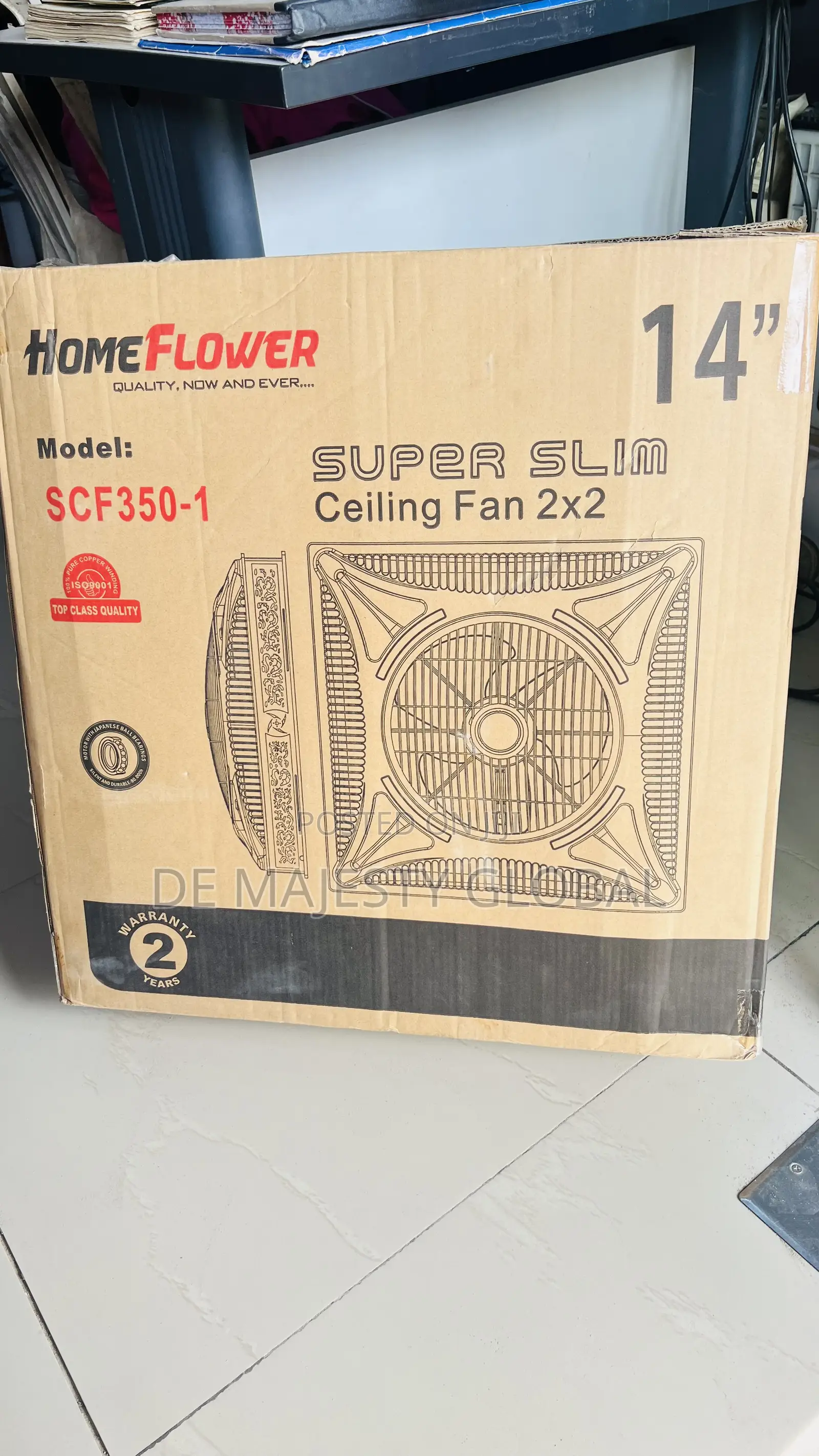Home Flower 14”65w Pop Ceiling Fan
