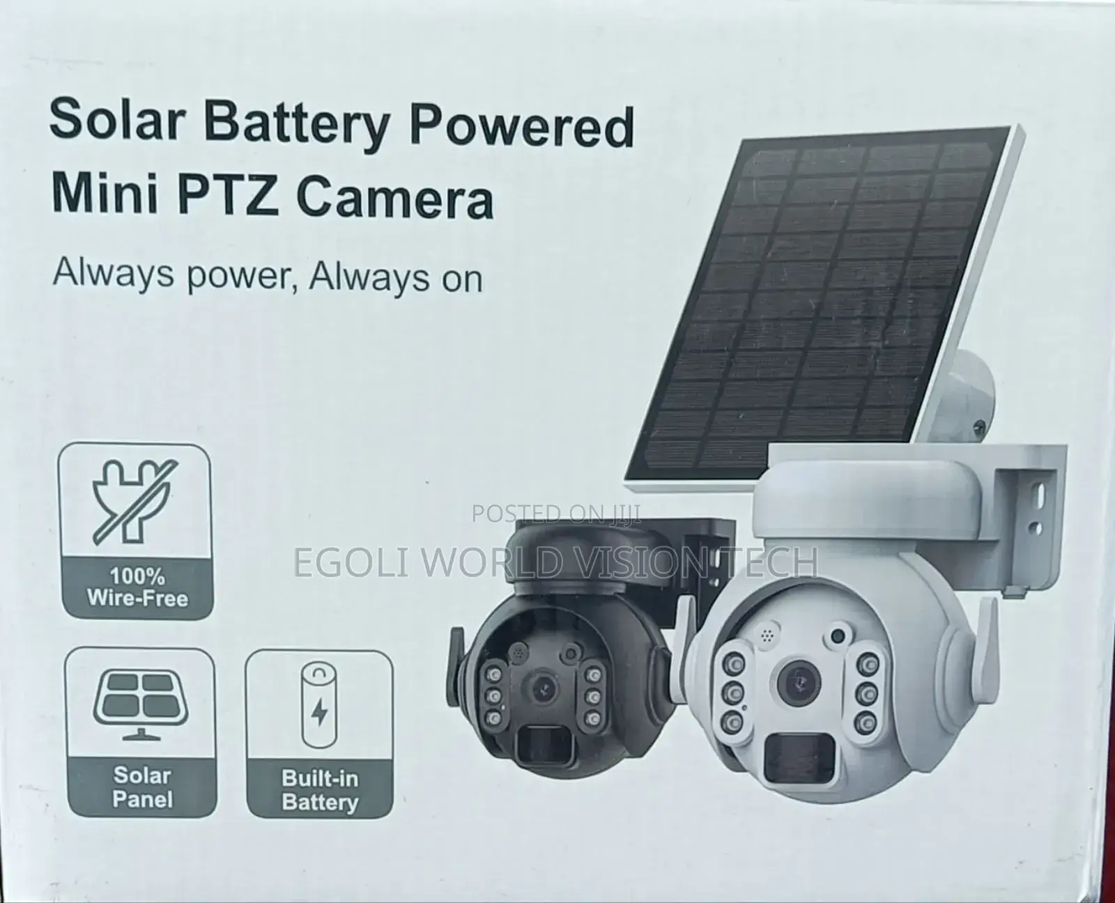 Solar Battery Powered Mini PTZ Camera