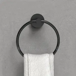 Matte Black Towel Rings