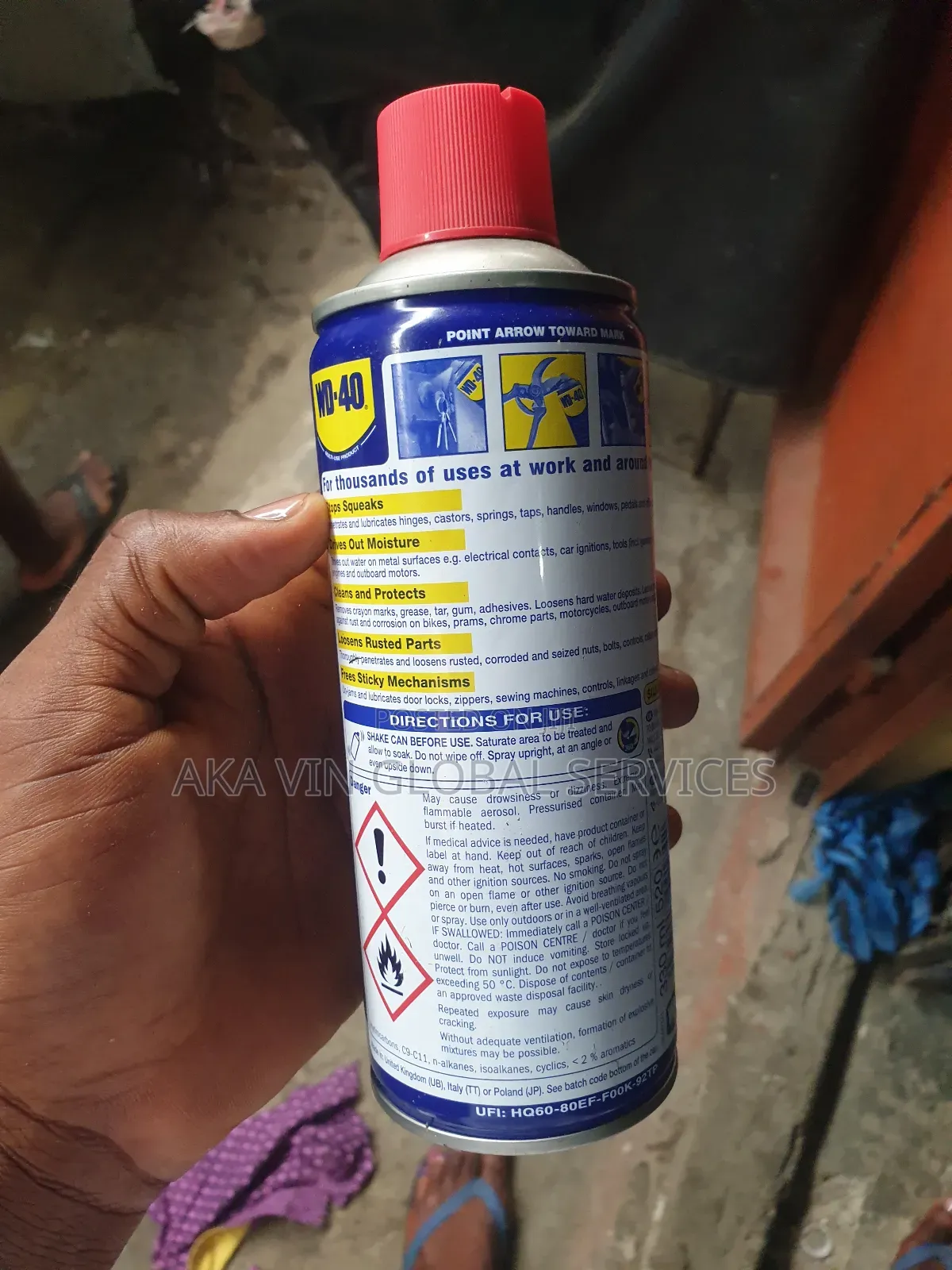 WD40 Multipurpose Spray.