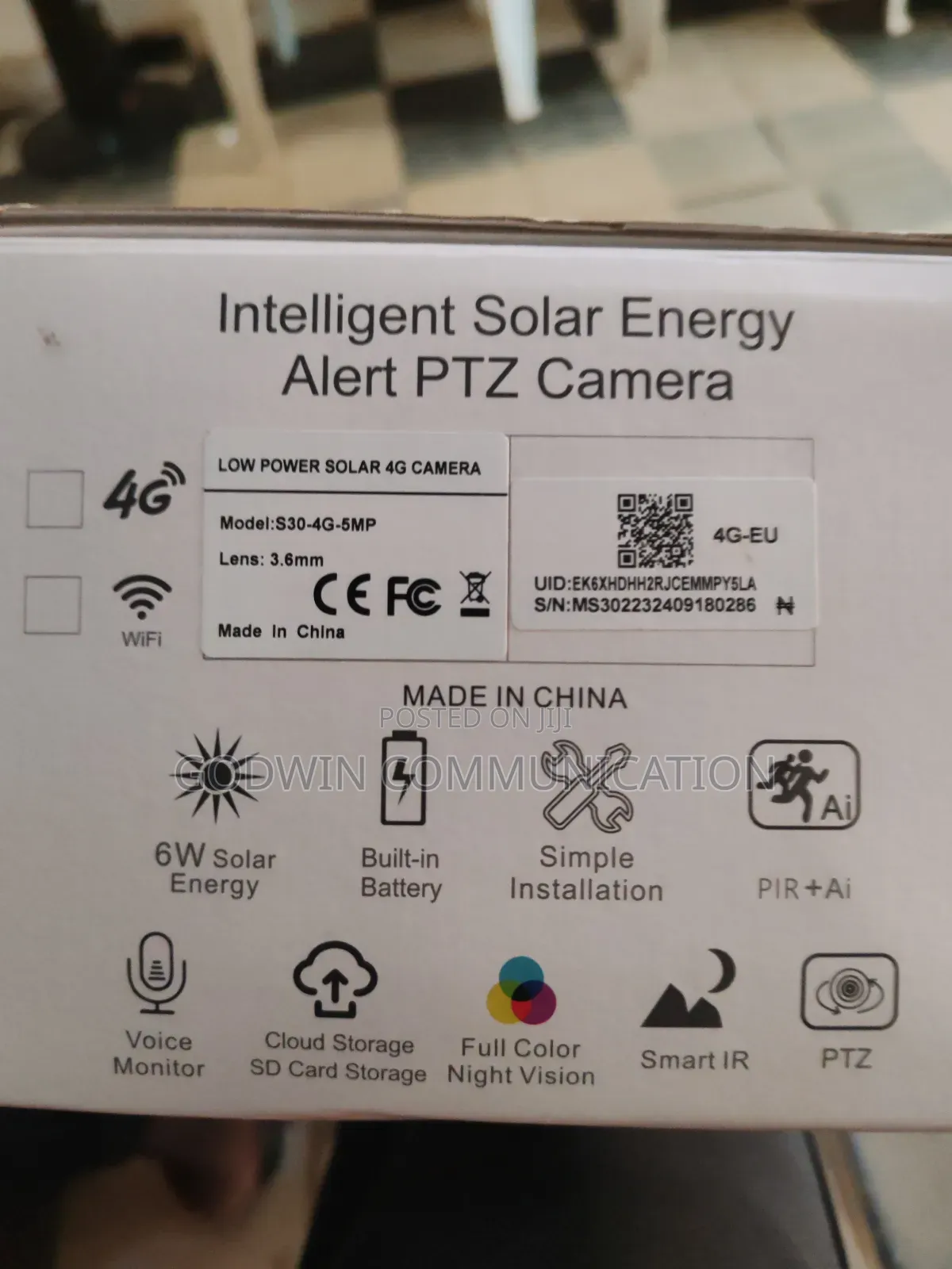 CCTV Solar Camera PTZ 5MP Ultra Hd