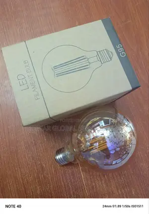 12w Filament Amber Bulb