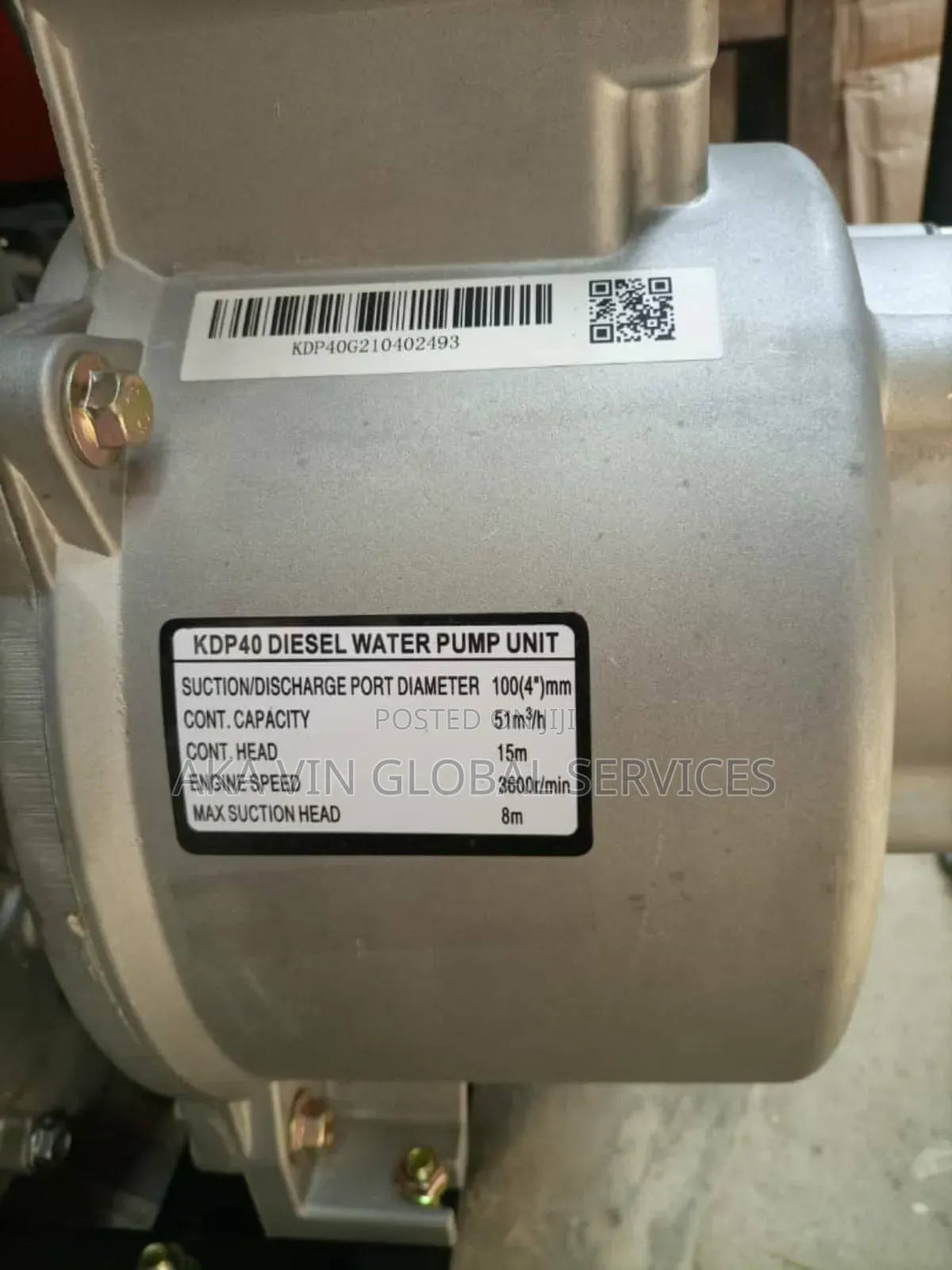 Kama Diesel Water Pump – 4 Inches.