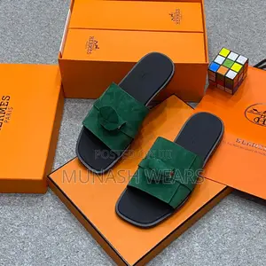 Hermes Leather Slipers