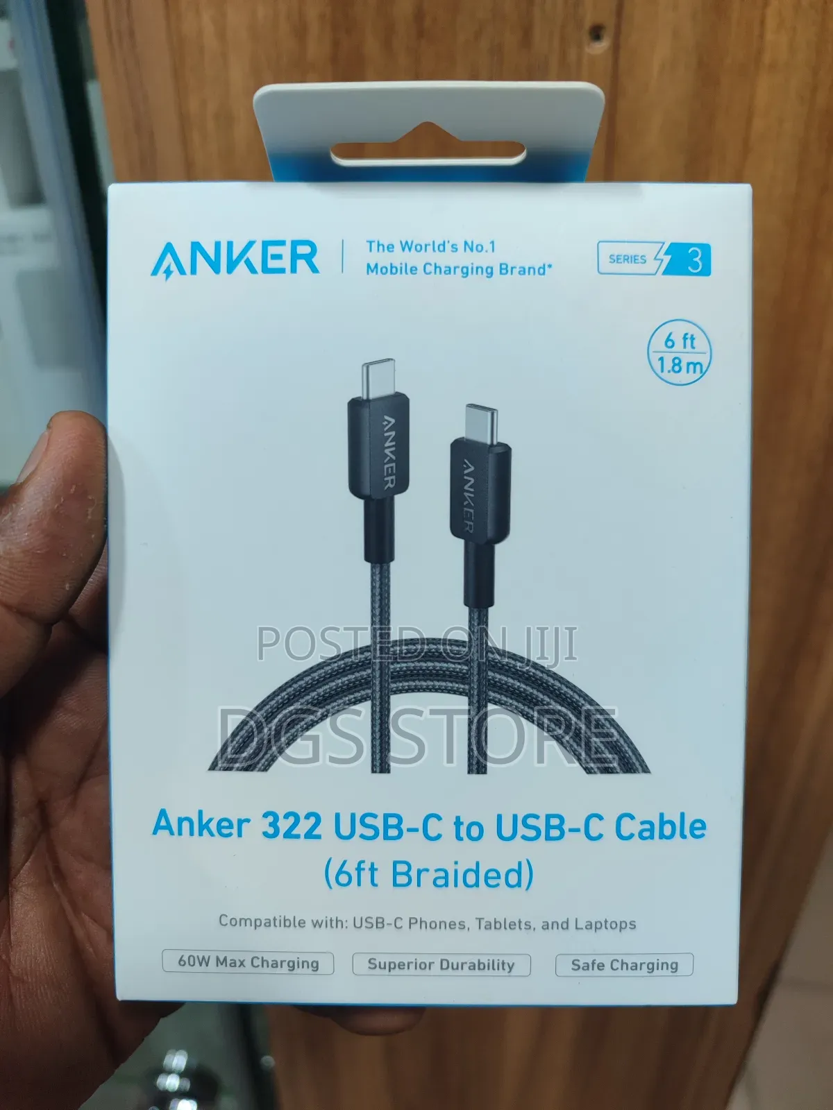 Anker 322 USB C to USB C Cable 6ft Braided