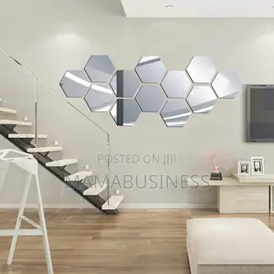 7pcs Hexagon Flexible Deco Mirror