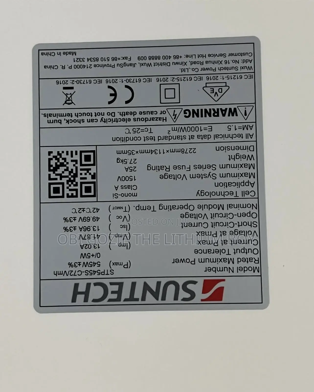 545watts Original Sun-Tech Mono Solar Panels Now Available