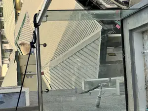 Glass Railings Braced With Stainless Pipe