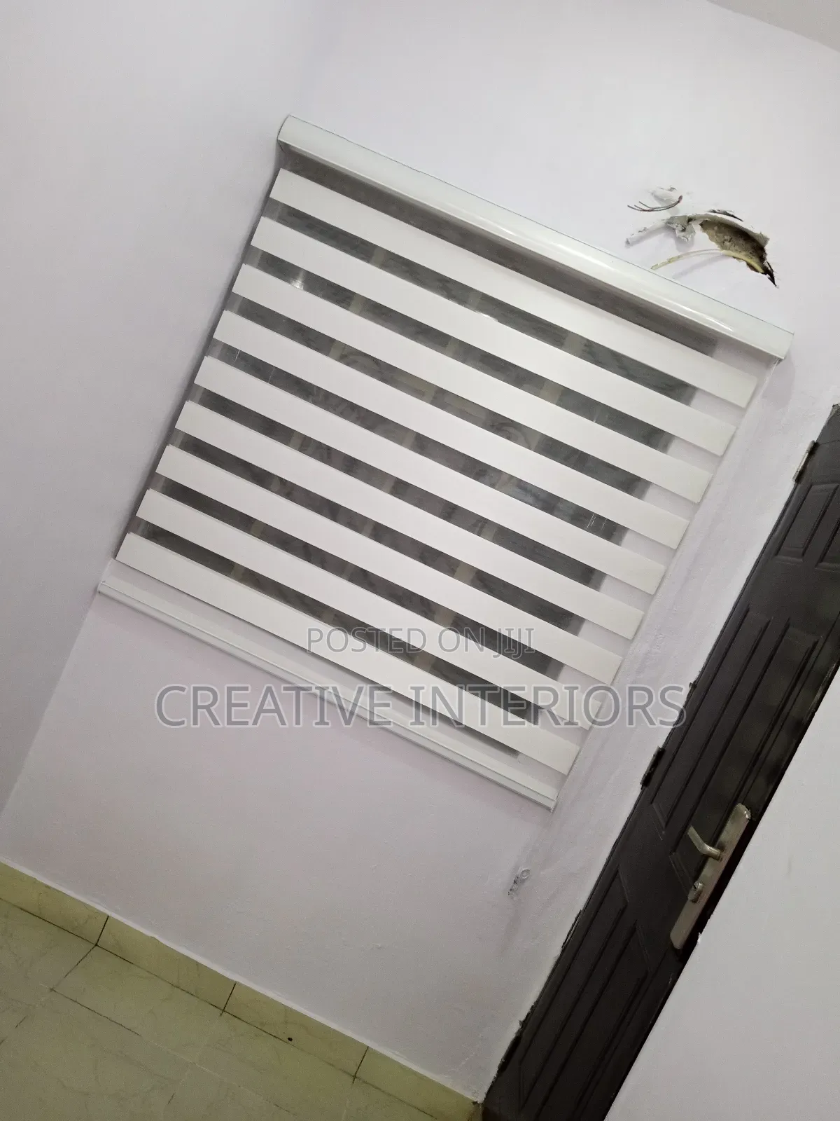 Plain White Day and Night Window Blinds