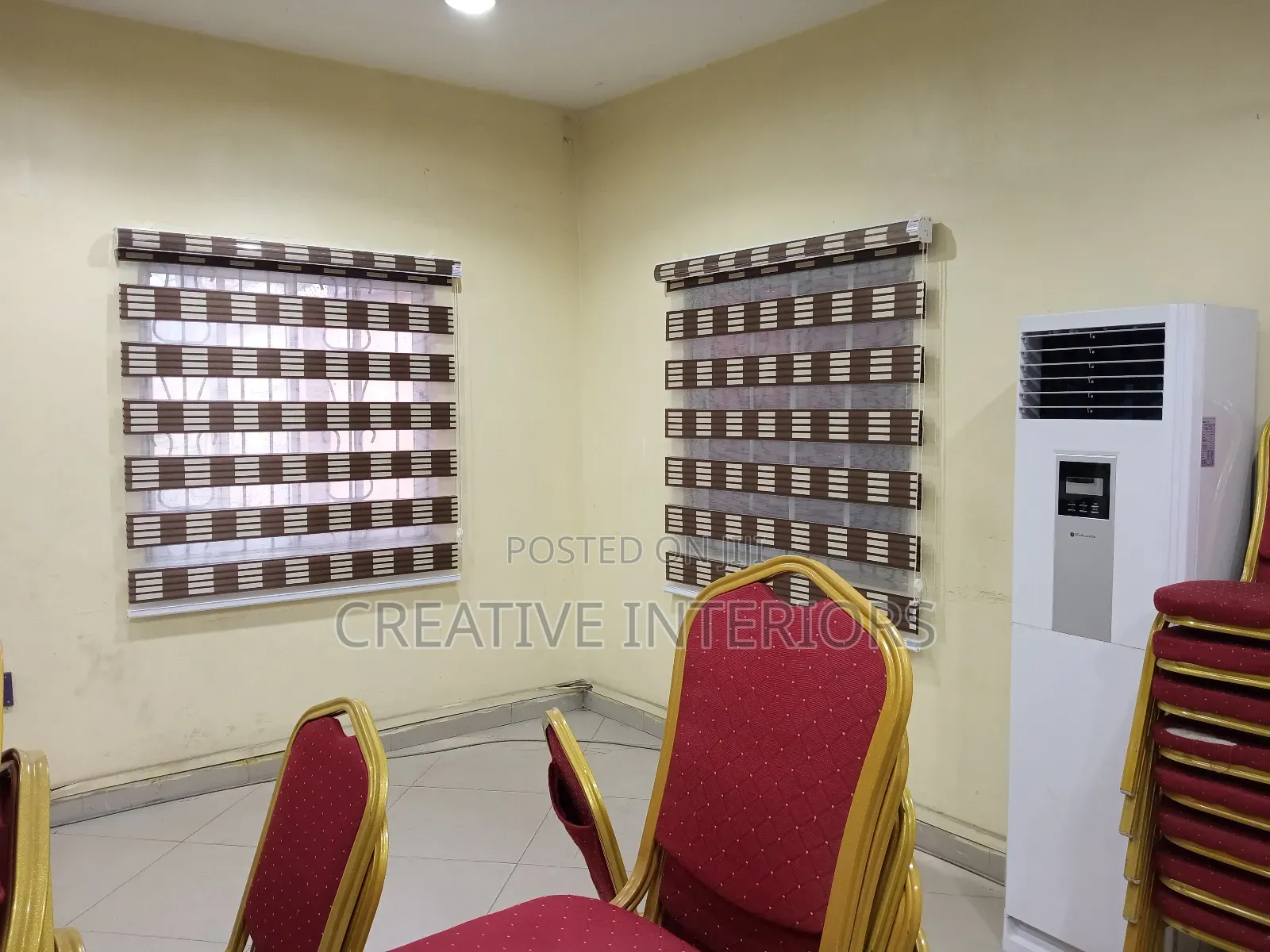 Brown Draft Day and Night Window Blinds