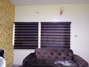 Plain Brown Day and Night Window Blinds