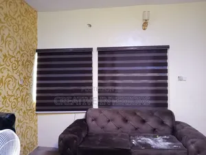 Plain Brown Day and Night Window Blinds