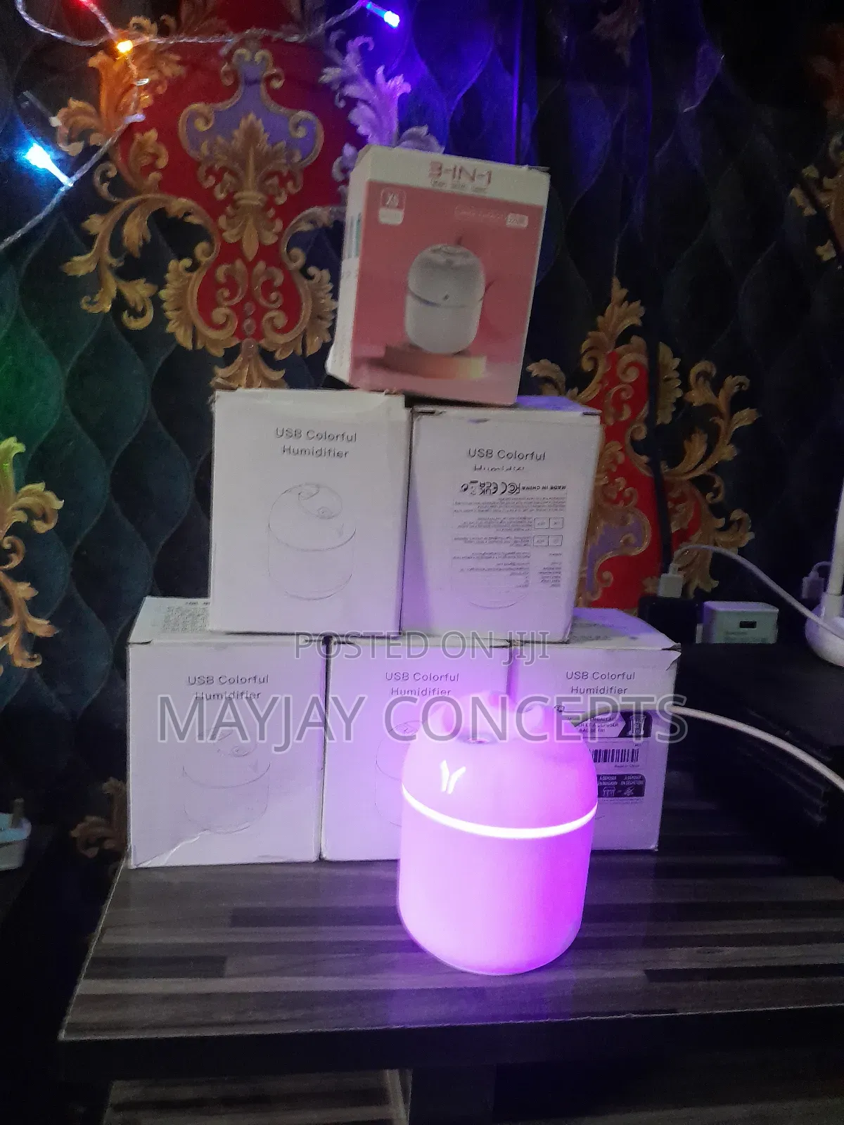 Air Humidifier Cute Aroma Diffuser With Night Light
