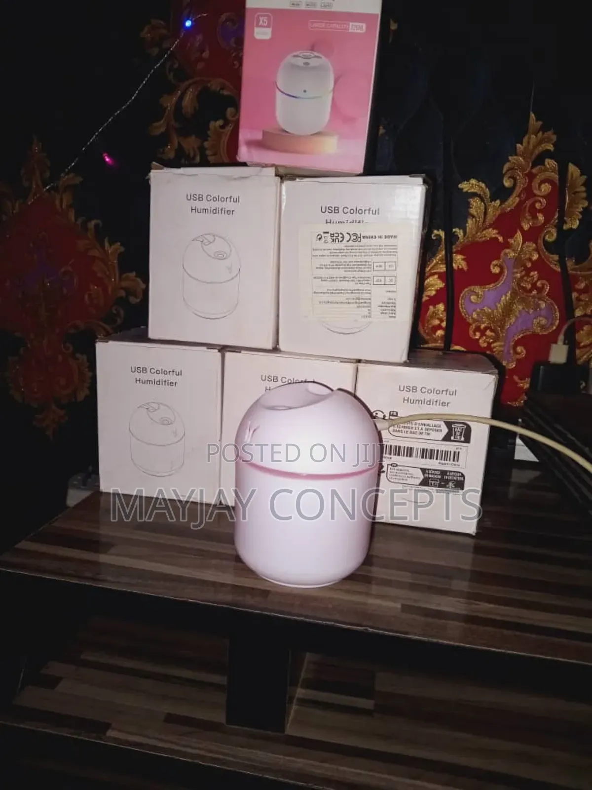 Air Humidifier Cute Aroma Diffuser With Night Light