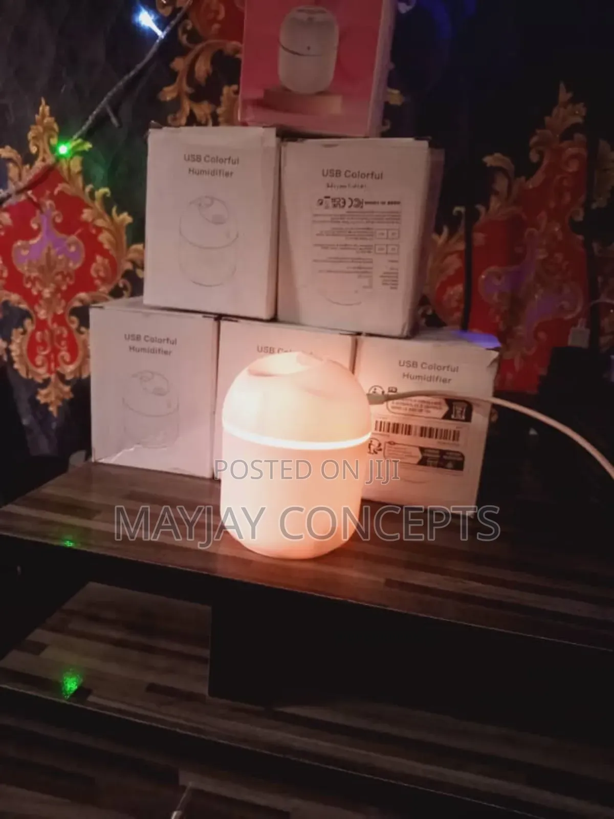 Air Humidifier Cute Aroma Diffuser With Night Light