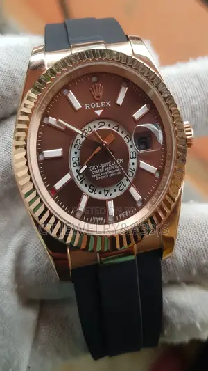 Rolex Sky-Dweller Rose Gold Chocolate Index 42 Mm Dial(AUTO)