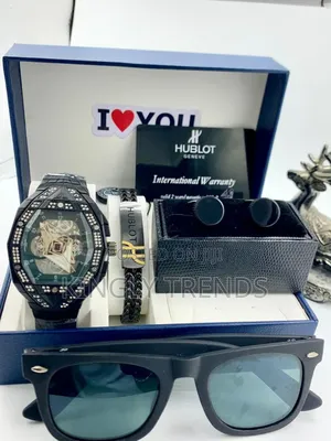 Hublot Watch Fully Boxed With Gifts