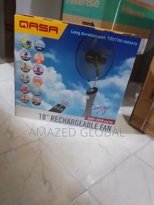 Brand New QASA 18 Inches Rechargeable Fan